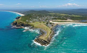 Aerial view over Crescent Head — Water Management Near Me in NSW