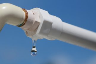 Plastic pipe with waters leak — Pressure Transient Monitoring in Burleigh Heads, QLD