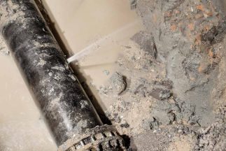 HDPE water pipe leak — Smart Water Technology in Burleigh Heads, QLD