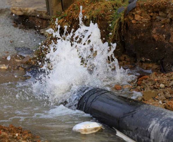 Broken pipe that leaks water — Leak Detection in Burleigh Heads, QLD
