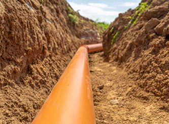 Plastic pipes in the ground for rainwater drainage — Water Management Near Me in WA